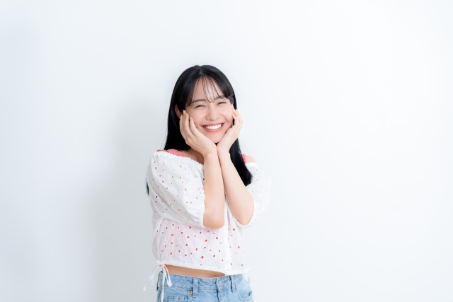 笑顔女性
