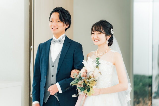 カップル　結婚式